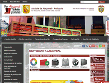 Tablet Screenshot of abejorral-antioquia.gov.co